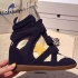 Isabel Marant Blue and white suede with star